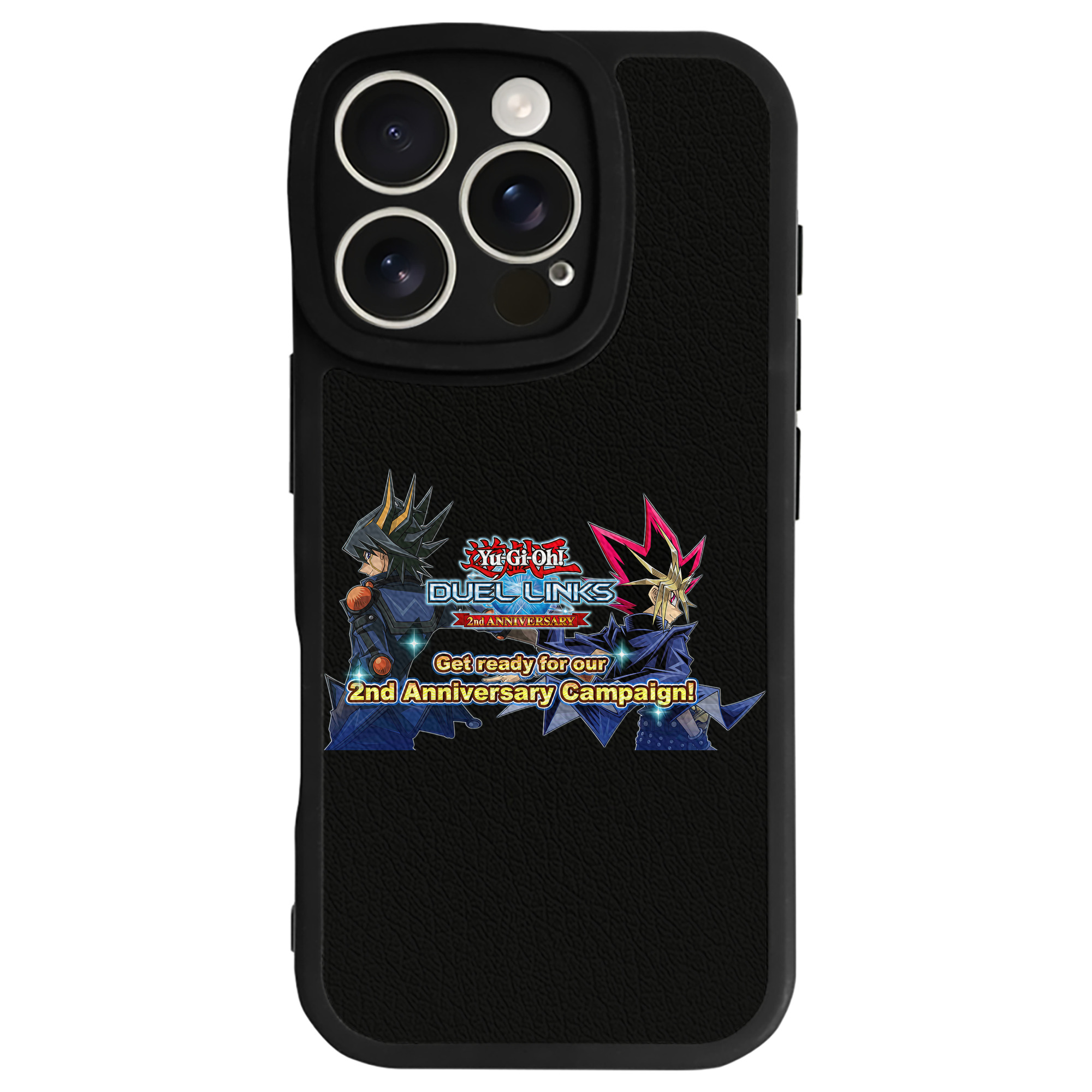 （画像用） 遊☆戯☆王 Yu-Gi-Oh! 【iPhone 16シリーズ対応】シリコンスマホケース（レザー調） 材質：シリコン
